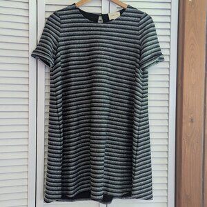 Sezane metallic stripe A-line party dress | Women's XS/S